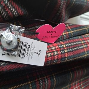 Torrid Plaid Jacket - Black, Red, Yellow